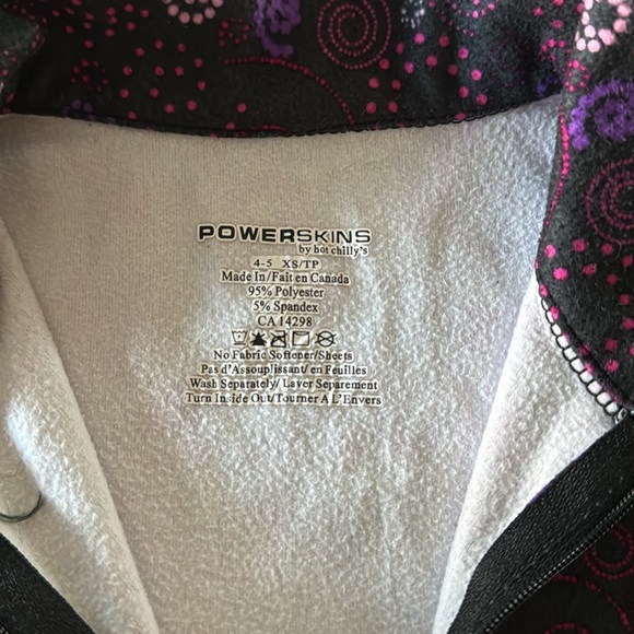 HOT CHILLY’s POWERSKINS Toddler Base Layer - size 4-5 XS - Picture 2 of 6